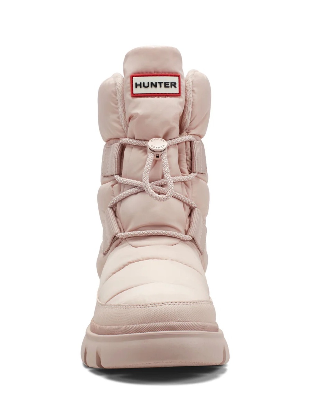 NWT Hunter Womens Moon Lug Sole Insulated Waterproof Booties in light natural - Picture 12 of 13
